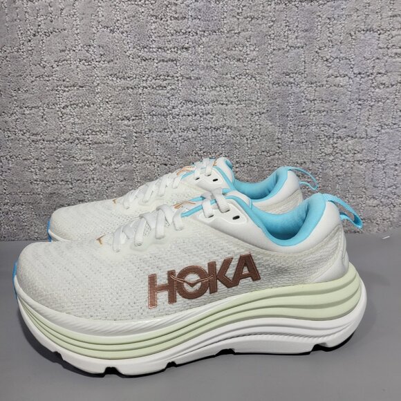 Hoka One One Gaviota 5 Women's Size US 7B Frost Rose Gold Athletic Sneakers. - Picture 7 of 13